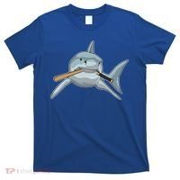 Shark Baseball Baseball Bat Sports Gift T-Shirt thumb 0