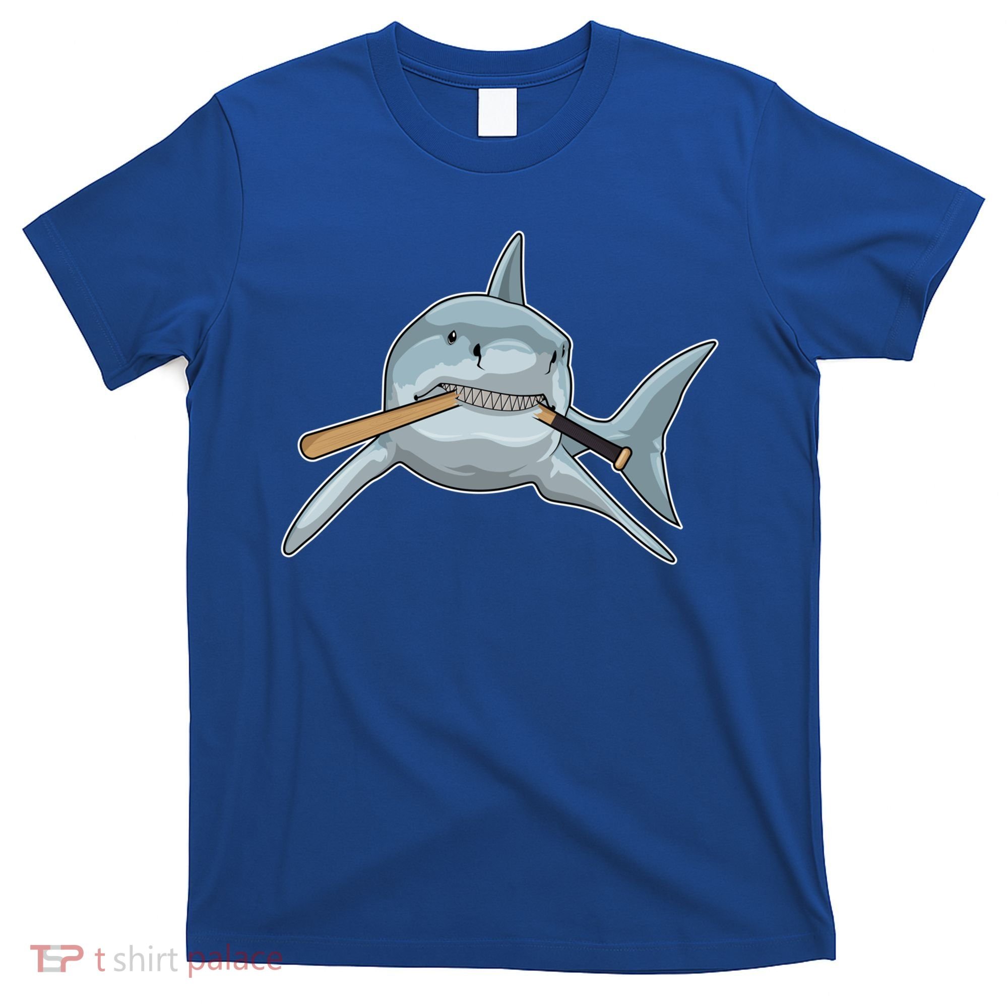 Shark Baseball Baseball Bat Sports Gift T-Shirt