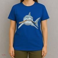 Shark Baseball Baseball Bat Sports Gift T-Shirt thumb 4