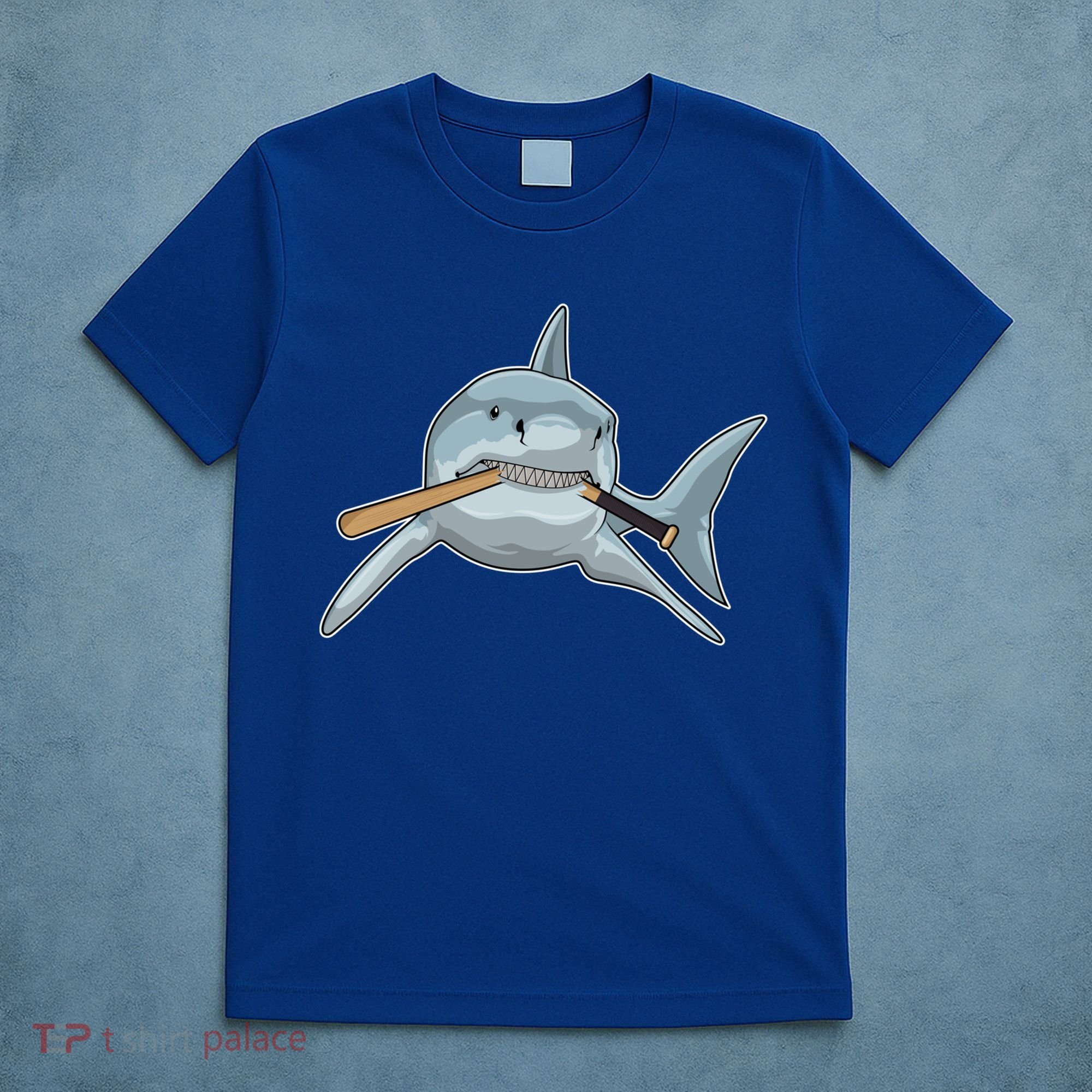 Shark Baseball Baseball Bat Sports Gift T-Shirt
