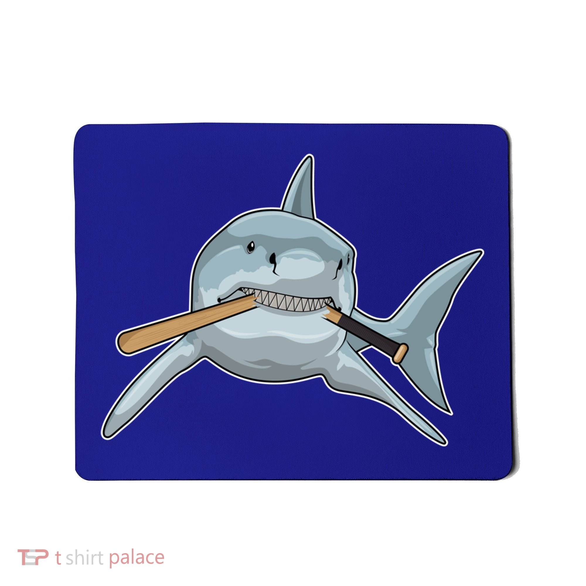 Shark Baseball Baseball Bat Sports Gift Mousepad
