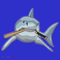 Shark Baseball Baseball Bat Sports Gift Women's Tank Top thumb 5