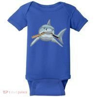 Shark Baseball Baseball Bat Sports Gift Baby Bodysuit thumb 0