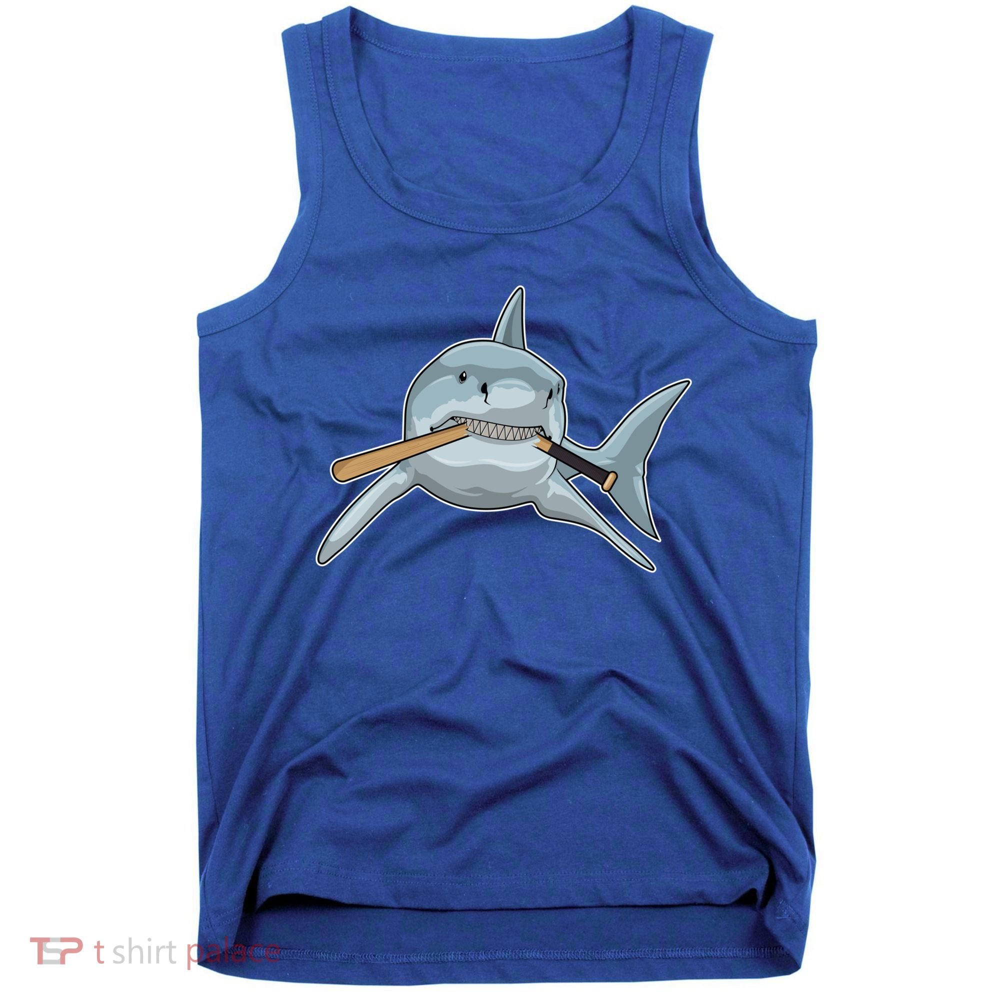 Shark Baseball Baseball Bat Sports Gift Tank Top