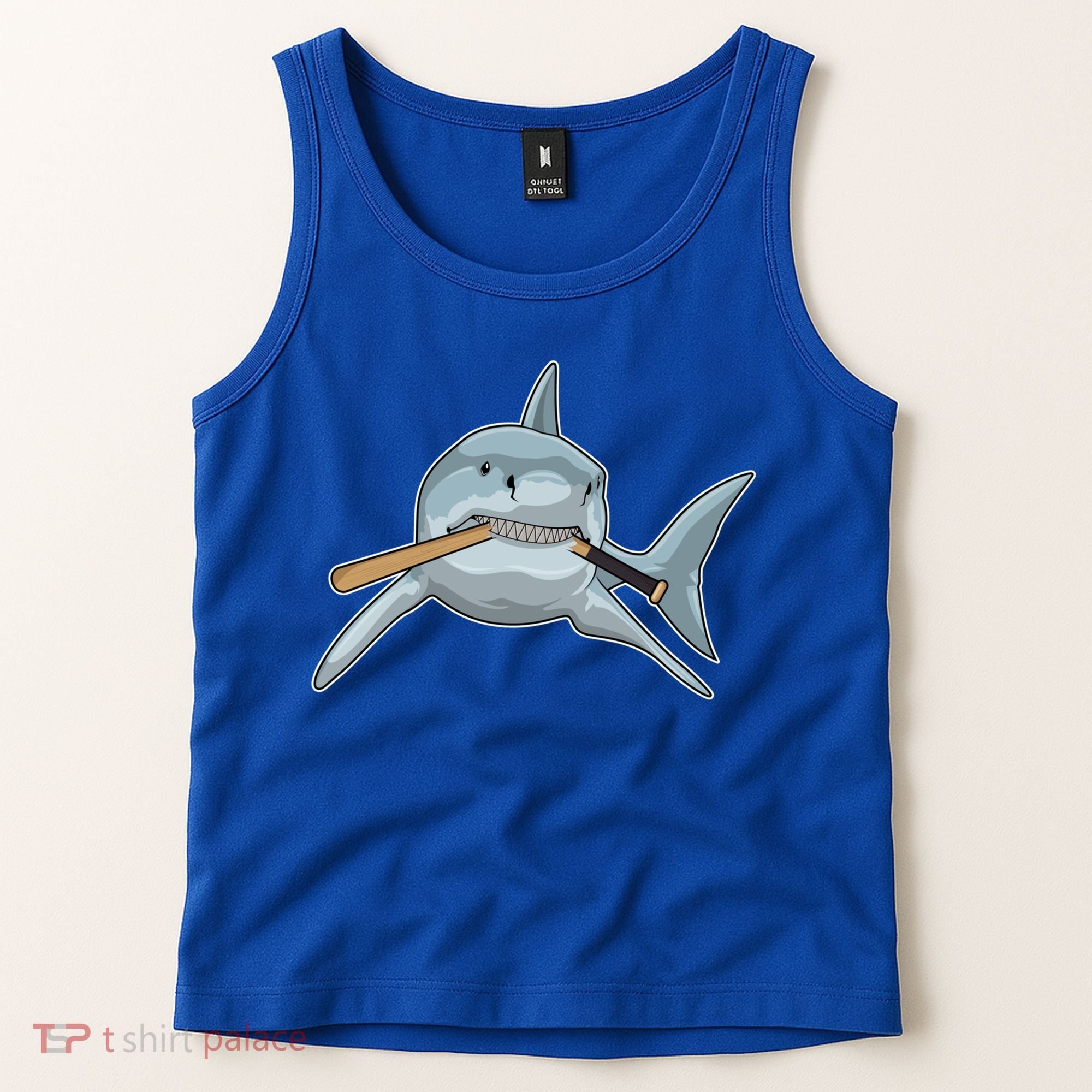 Shark Baseball Baseball Bat Sports Gift Tank Top