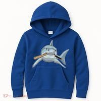 Shark Baseball Baseball Bat Sports Gift Kids Hoodie thumb 0