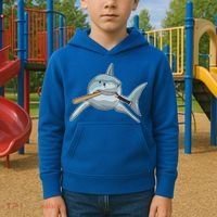 Shark Baseball Baseball Bat Sports Gift Kids Hoodie thumb 2