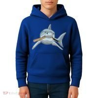 Shark Baseball Baseball Bat Sports Gift Kids Hoodie thumb 4