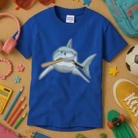 Shark Baseball Baseball Bat Sports Gift Kids T-Shirt thumb 3
