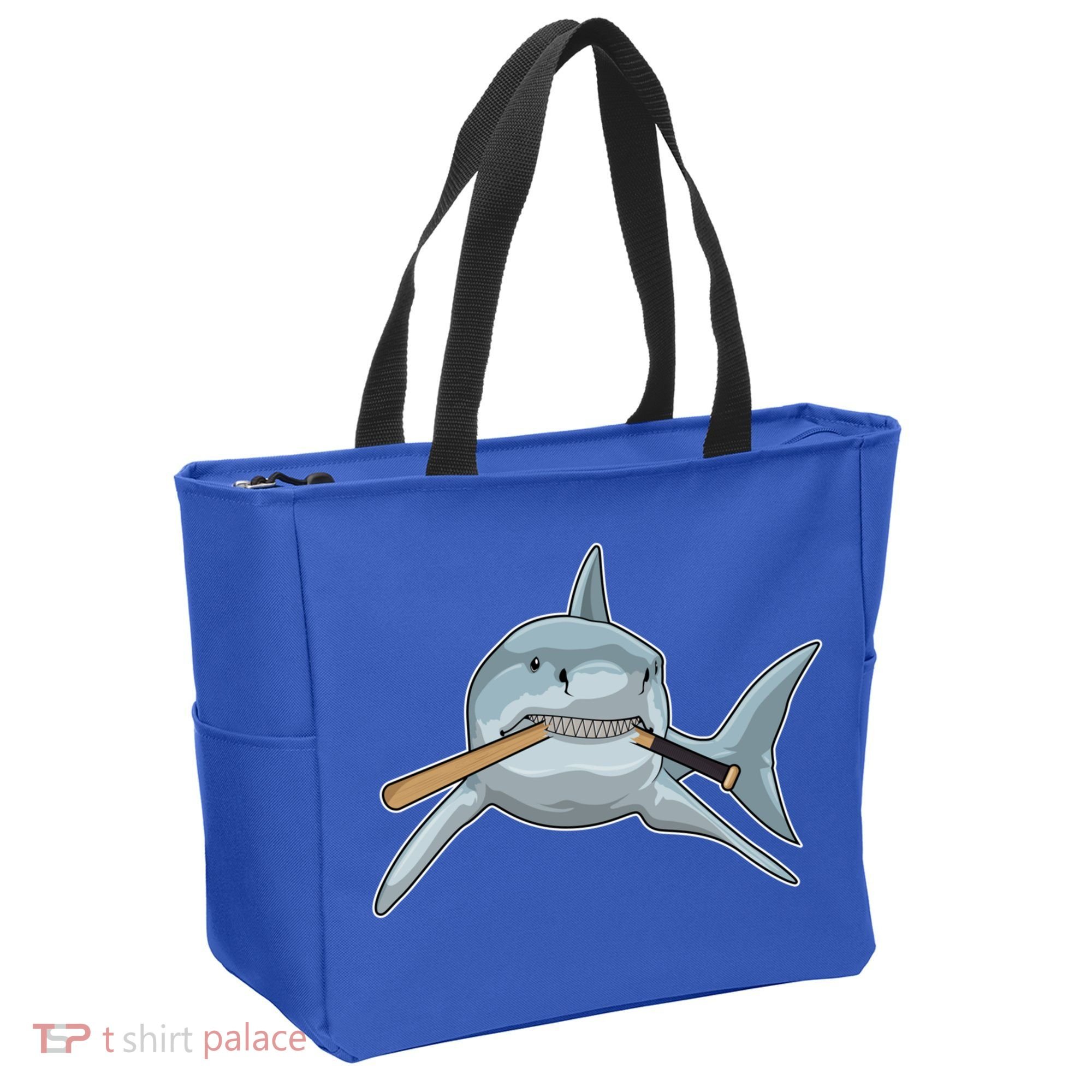 Shark Baseball Baseball Bat Sports Gift Tote Bag