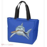 Shark Baseball Baseball Bat Sports Gift Tote Bag thumb 3