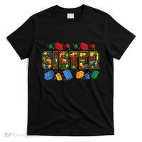 Sister Brick Builder Funny Blocks Master Builder T-Shirt thumb 0
