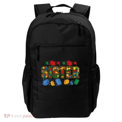 Sister Brick Builder Funny Blocks Master Builder Backpack