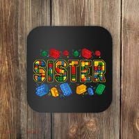 Sister Brick Builder Funny Blocks Master Builder Coaster thumb 0