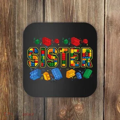 Sister Brick Builder Funny Blocks Master Builder Coaster