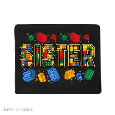 Sister Brick Builder Funny Blocks Master Builder Mousepad