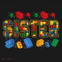 Sister Brick Builder Funny Blocks Master Builder Women's Tank Top thumb 5
