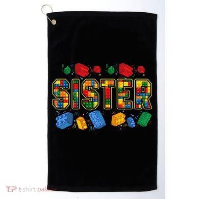 Sister Brick Builder Funny Blocks Master Builder Golf Towel