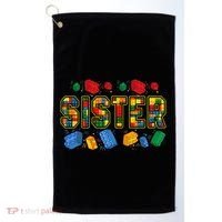 Sister Brick Builder Funny Blocks Master Builder Golf Towel thumb 0