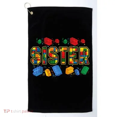 Sister Brick Builder Funny Blocks Master Builder Golf Towel