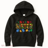 Sister Brick Builder Funny Blocks Master Builder Kids Hoodie thumb 0