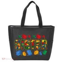 Sister Brick Builder Funny Blocks Master Builder Tote Bag thumb 0