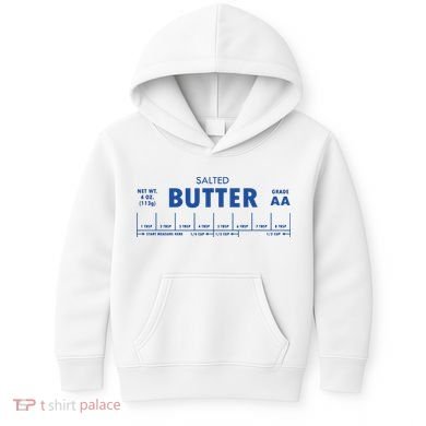 Salted Butter Baker Gift Butter Lover Kids Hoodie