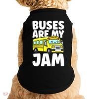 School Bus Buses Are My Jam Doggie Tank thumb 0