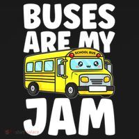 School Bus Buses Are My Jam Doggie Tank thumb 4
