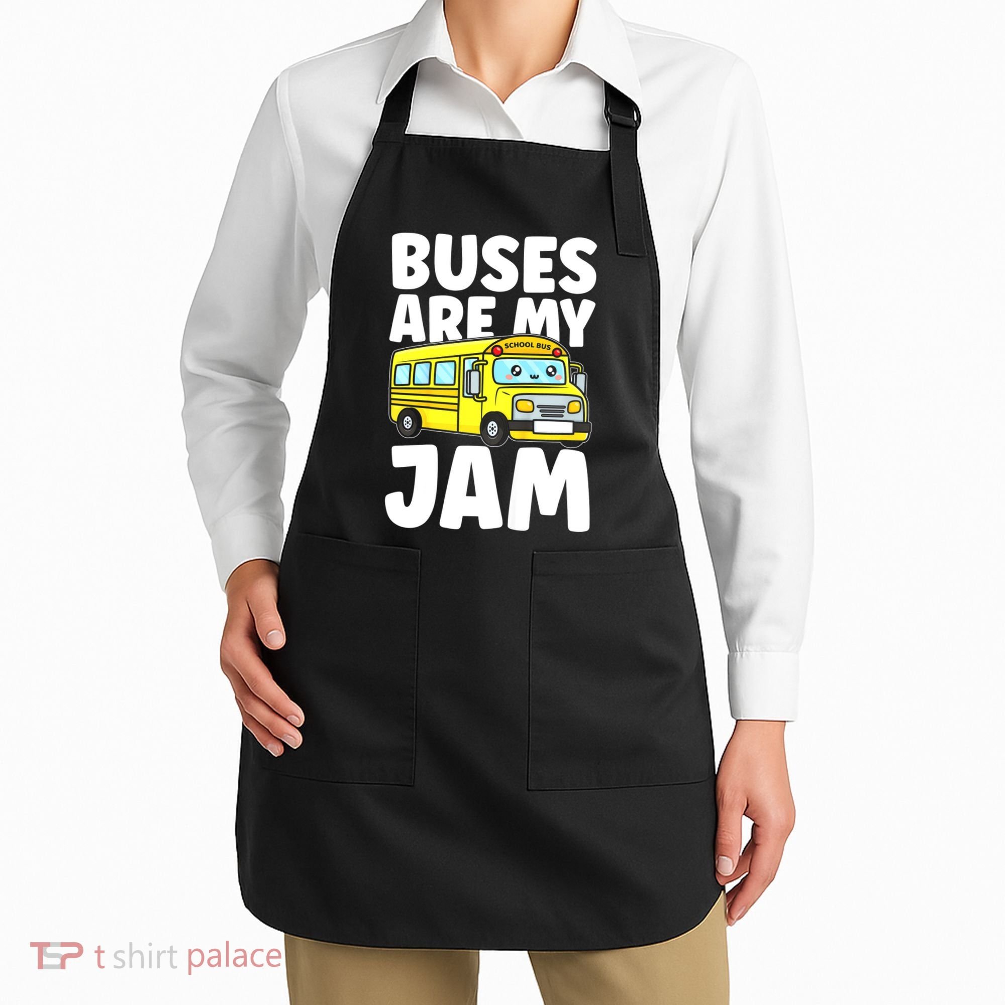 School Bus Buses Are My Jam Apron
