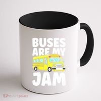 School Bus Buses Are My Jam Coffee Mug thumb 1