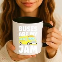 School Bus Buses Are My Jam Coffee Mug thumb 3