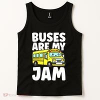 School Bus Buses Are My Jam Tank Top thumb 2