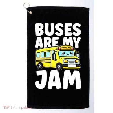 School Bus Buses Are My Jam Golf Towel