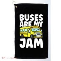 School Bus Buses Are My Jam Golf Towel thumb 0
