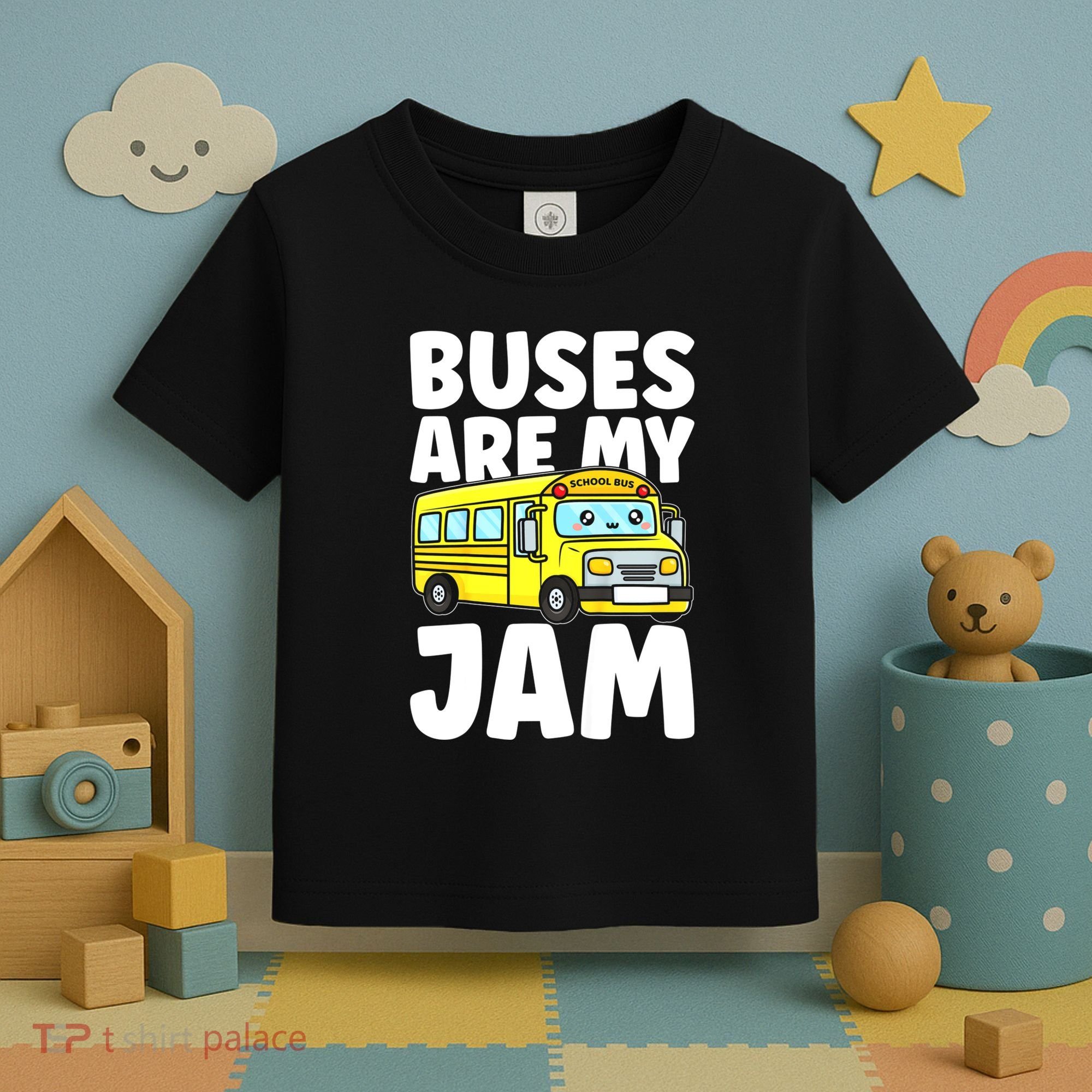 School Bus Buses Are My Jam Toddler T-Shirt