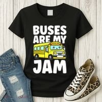 School Bus Buses Are My Jam Women's T-Shirt thumb 3