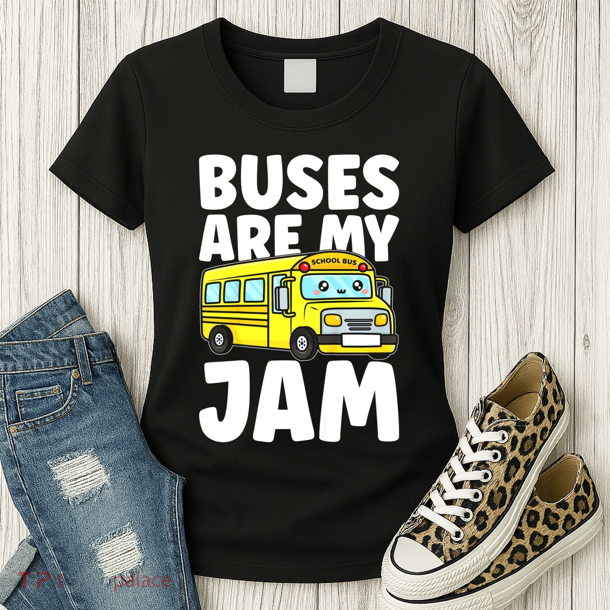 School Bus Buses Are My Jam Women's T-Shirt