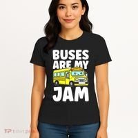 School Bus Buses Are My Jam Women's T-Shirt thumb 4