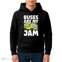 School Bus Buses Are My Jam Kids Hoodie thumb 4