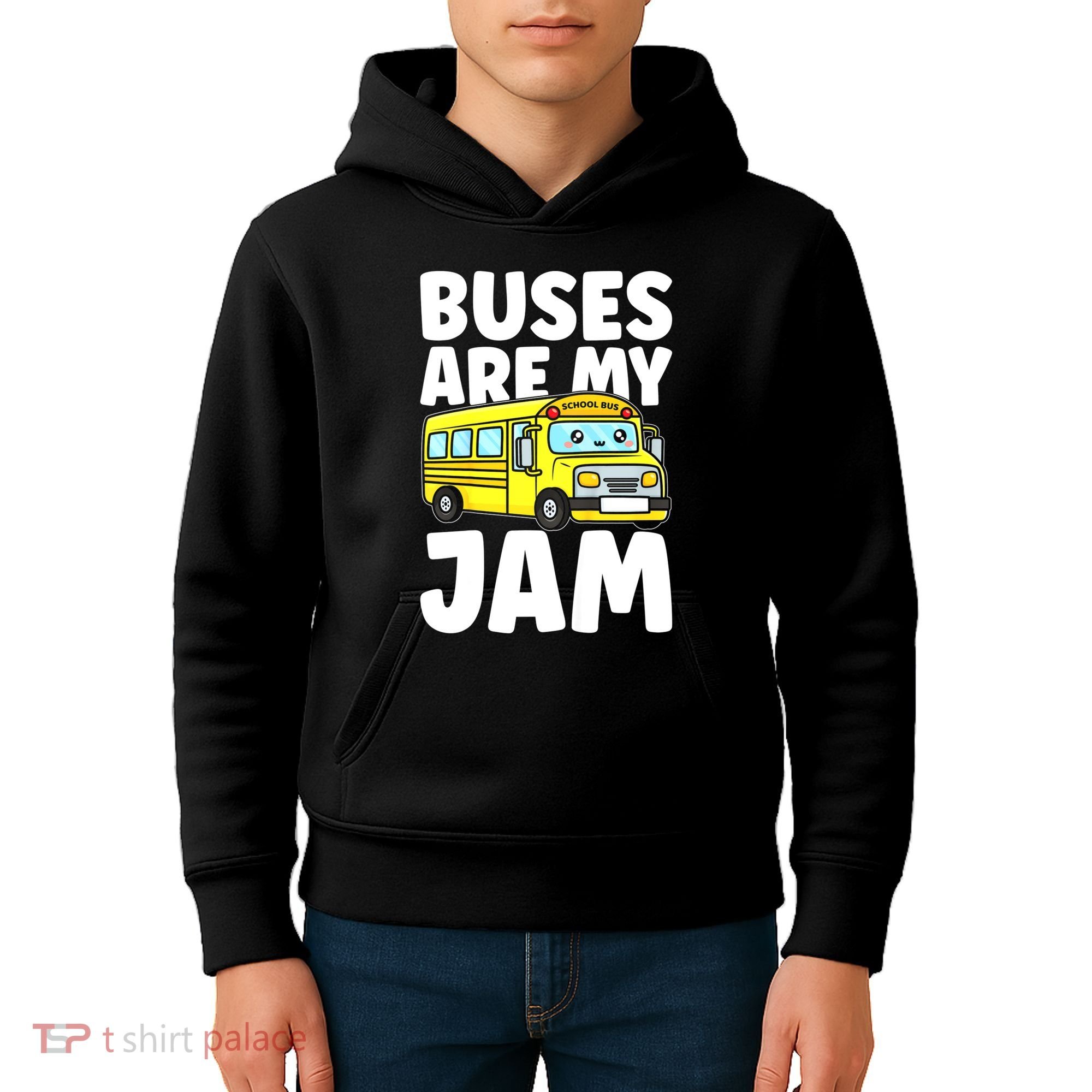 School Bus Buses Are My Jam Kids Hoodie