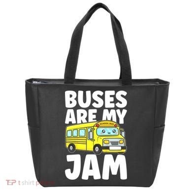 School Bus Buses Are My Jam Tote Bag