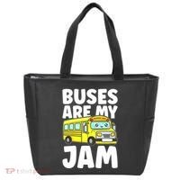 School Bus Buses Are My Jam Tote Bag thumb 0
