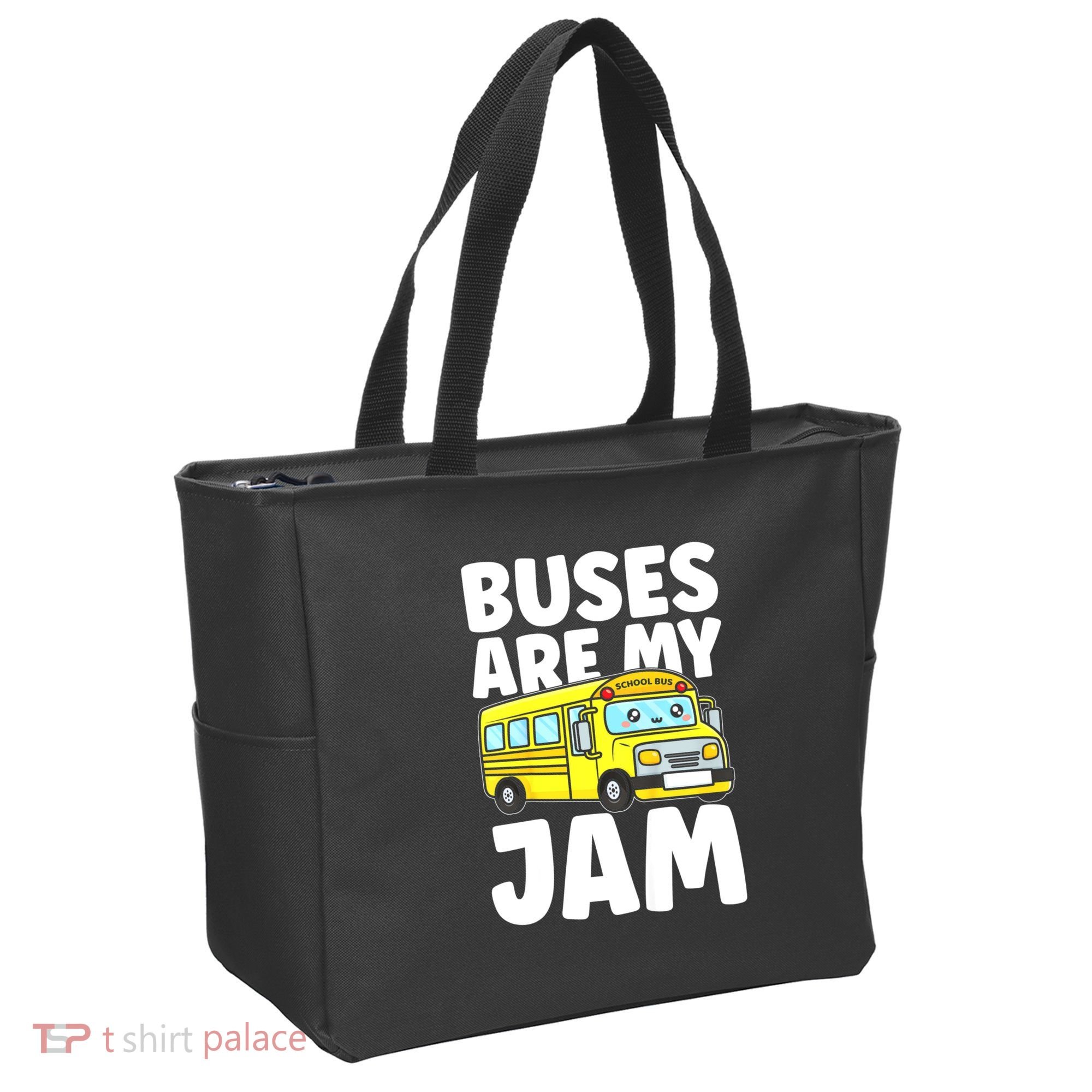 School Bus Buses Are My Jam Tote Bag