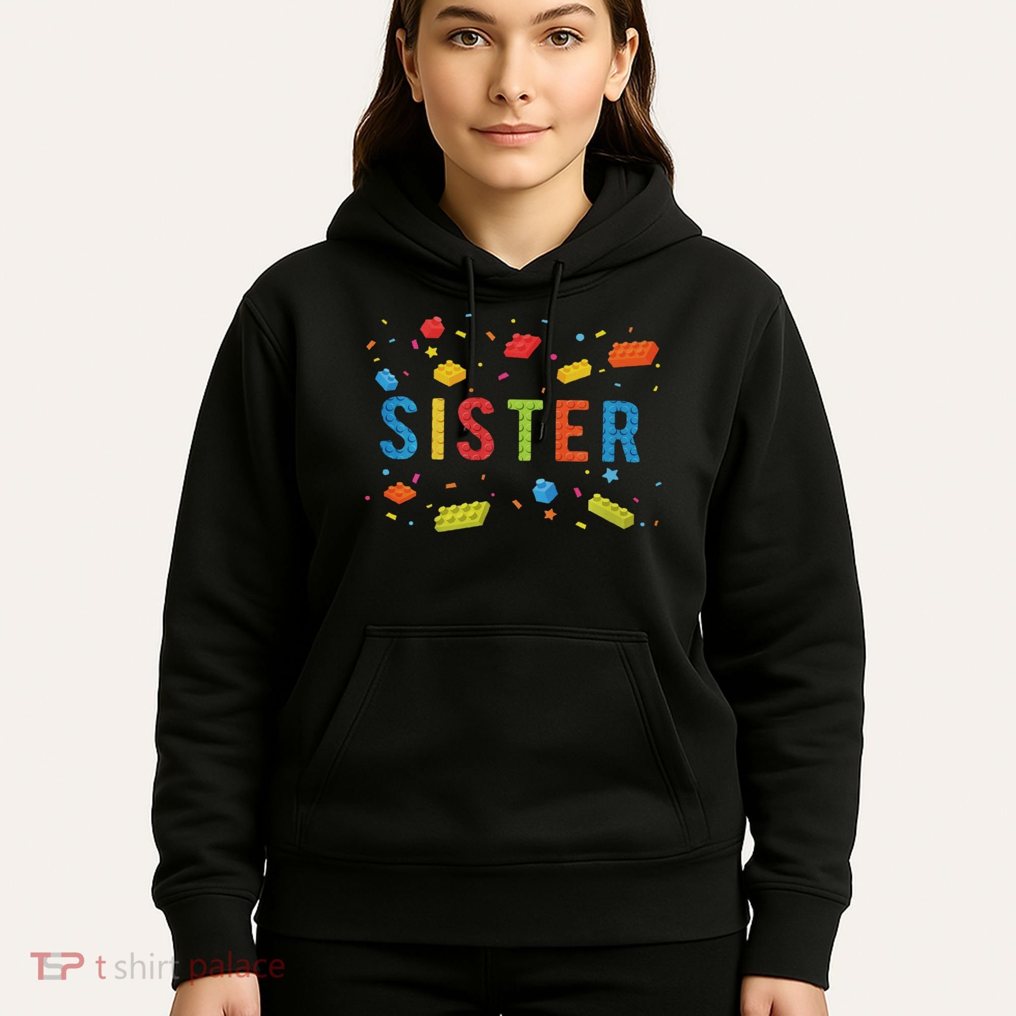 Sister Building Blocks Birthday Boy Hoodie