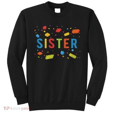 Sister Building Blocks Birthday Boy Sweatshirt