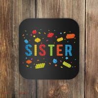 Sister Building Blocks Birthday Boy Coaster thumb 0