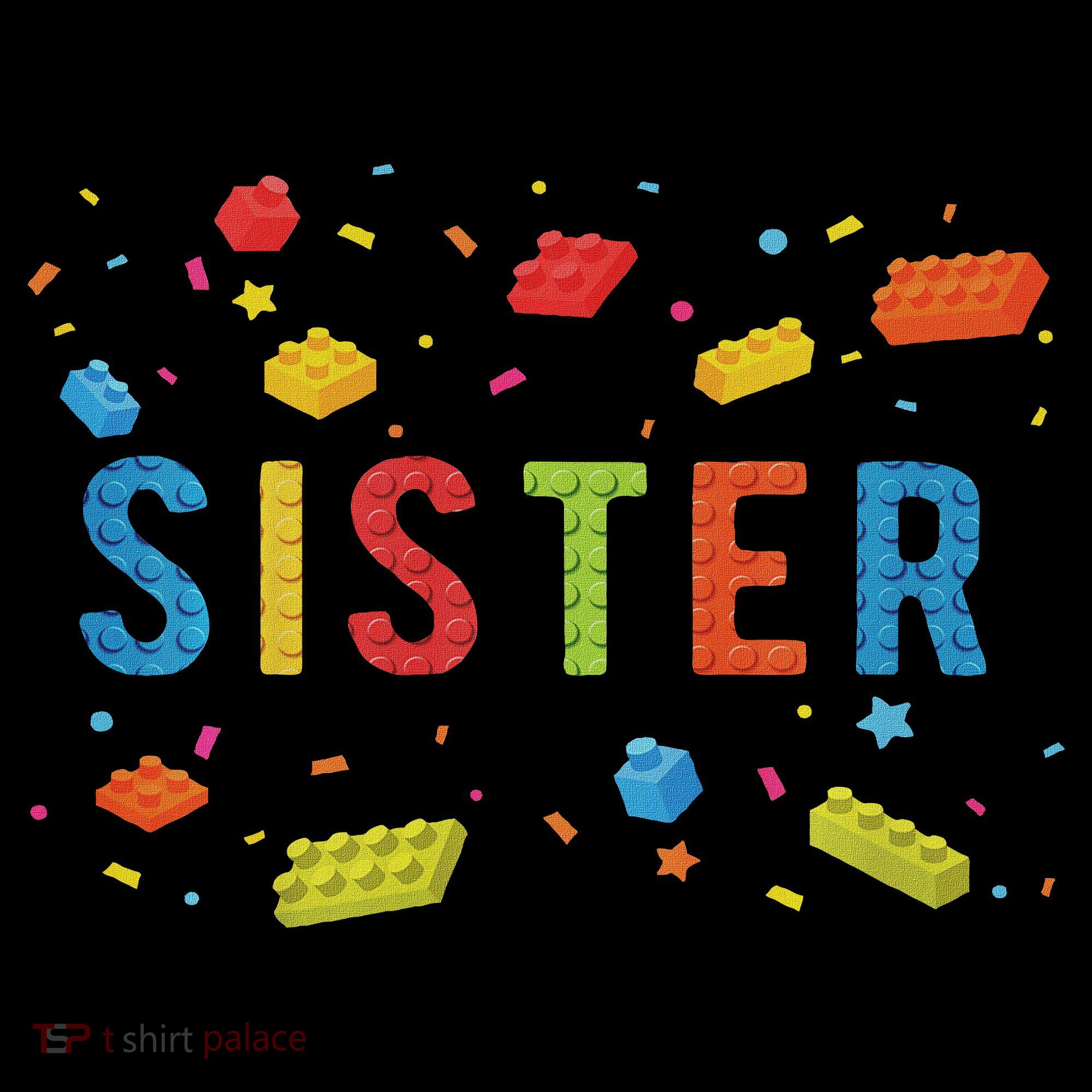 Sister Building Blocks Birthday Boy Women's Tank Top