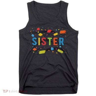 Sister Building Blocks Birthday Boy Tank Top