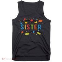 Sister Building Blocks Birthday Boy Tank Top thumb 0